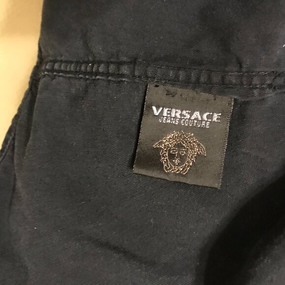 Shirt, long sleeve VERSACE. Black. - Picture 5 of 10